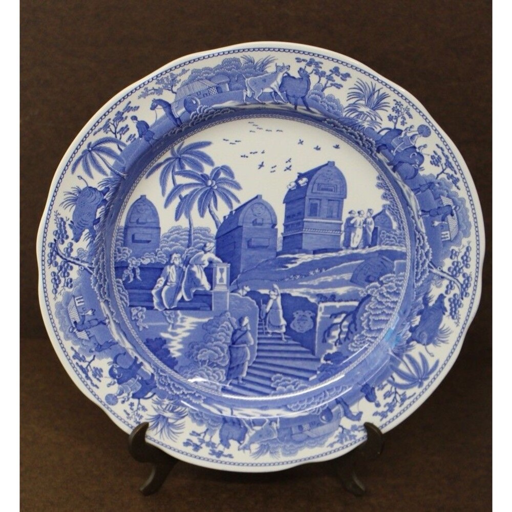 VTG Spode Blue Room Collection Caramanian Plate Traditions Series England